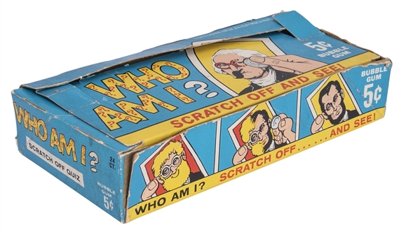 1967 Topps "Who Am I?" Five-Cent Display Box